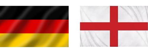 Germany and England Flags