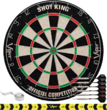 Viper Shot King Dartboard - darts setup