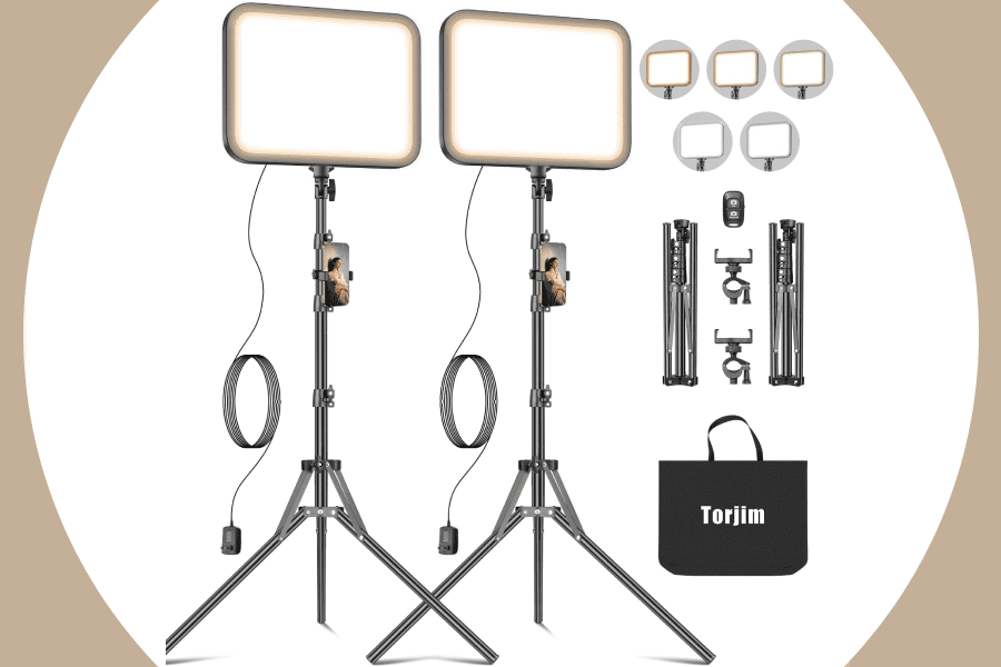 Torjim 12'' LED Video Light Kit